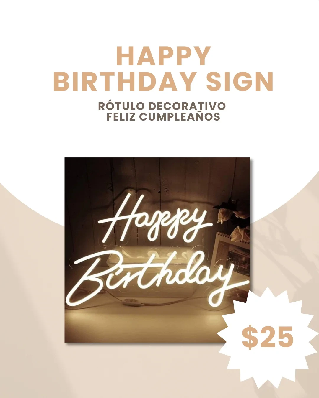 “Happy Birthday” Sign