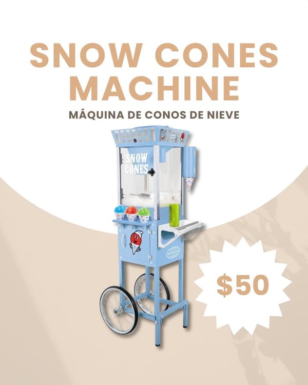 Snow Cones Machine